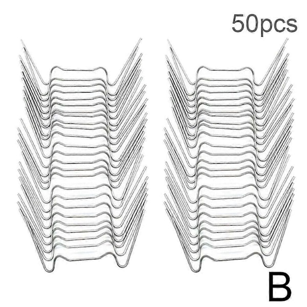 25-100X Rustfri Stål W Drivhusglasclips Elite Drivhuse Wire Clips 50pcs