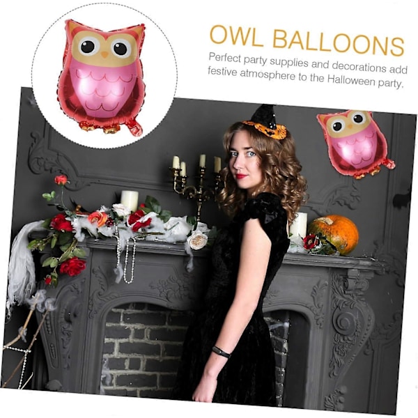 4 stk. tegneserie folieballon kanin dekor babygaver mindegave ugle Skovfest Balloner Tegneserie Bryllupsballon Dekoration