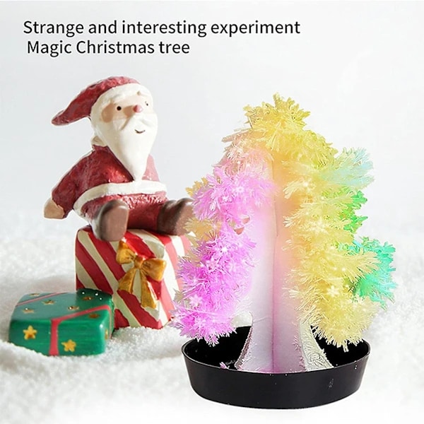 Barn Kristallodlingskit Vetenskap Experiment Pedagogisk Leksak DIY Kristall Julgran