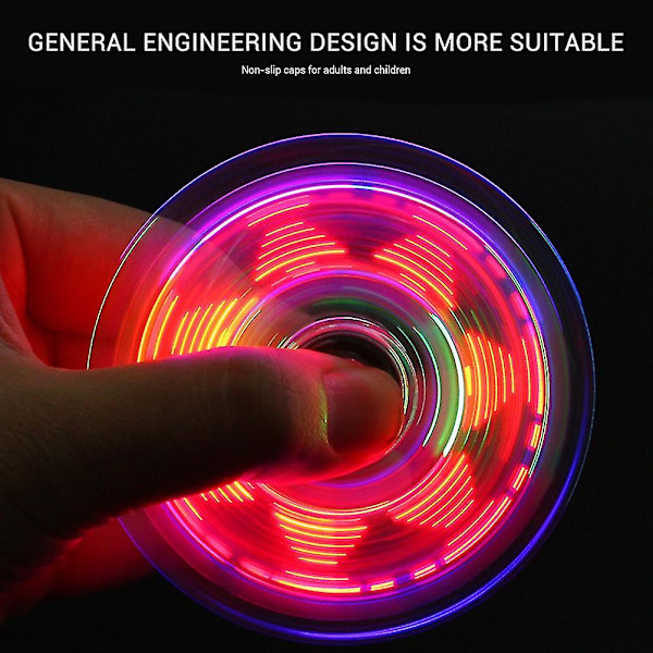 Klar LED Lysende Fidget Spinner Legetøj - Stresslindrende Legetøj til Børn og Voksne