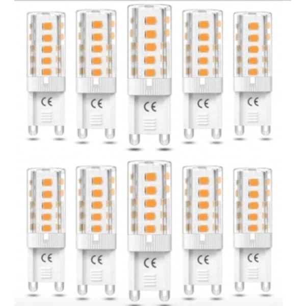 G9 LED-lampor 5W - Varmvit - 10 st.SA