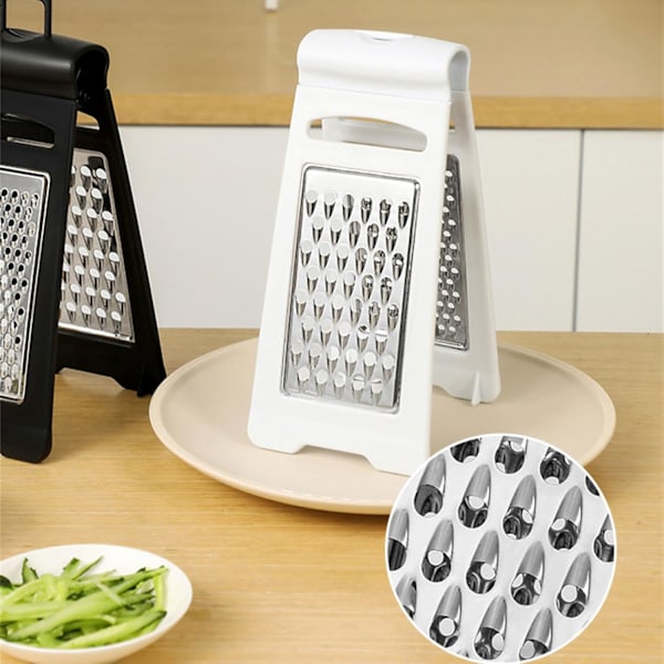 Mote Grater Grønnsakskutter Grønnsakslicer Allsidig Gadget Behandling Verktøy Grønnsakskutter for Fruktslicer Black