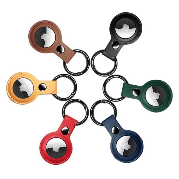 2-pak AirTag-skall / -deksel med nøkkelring - Velg farge! - 2pcs Brown