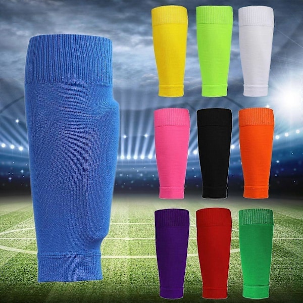 Kompressions Sports Lægsokker Fodboldstrømper Benbeskyttere Kompressionsstrømper fluorescent green