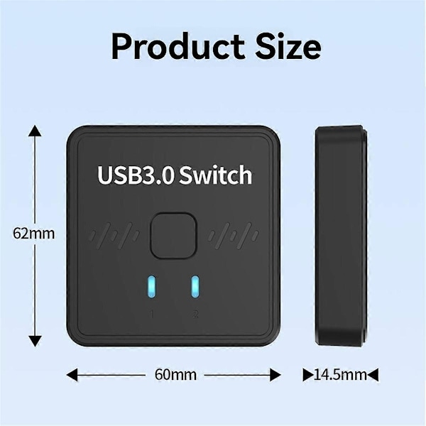 USB 3.0 Tulostimen Jakokytkin 2 sisään 1 ulos 2 Tietokonetta Jakavat 1 Tulostimen U-levyn Hiiren Näppäimistön Kiintolevyn