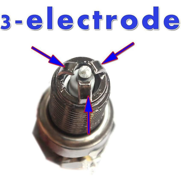 A7tc A7tjc Tændrør Med 3 Elektroder Erstatning Til Gy6 50cc 70cc 90cc 110cc 125cc Knallert Scooter Atv Quad