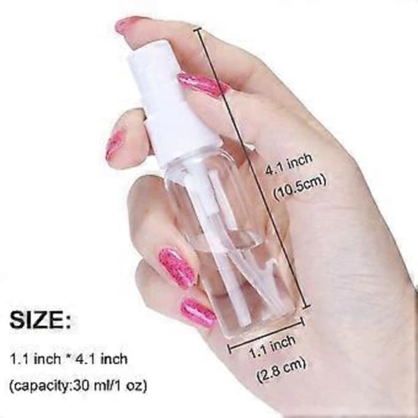 5 kpl 30 ml Suihkepullo Tyhjä Pullo Pieni Matkapumppupullo Säiliö, TH
