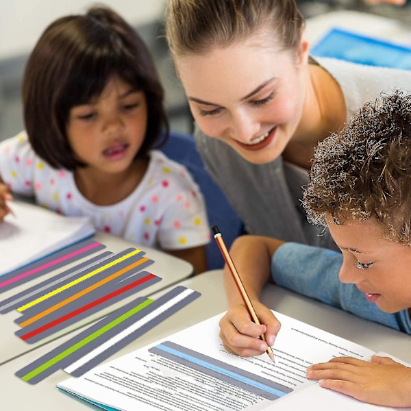 16 kpl Lukemisen Viivain, Dysleksia Ohjattu Lukunauha