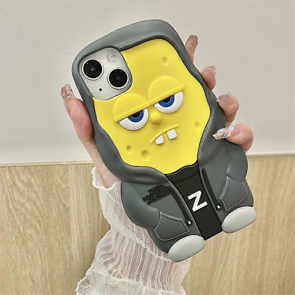 Apple-dockan Passar Till Iphone 15/14promax Mobilskal Xs/Xr Tecknad Svampbob Fyrkant Pajstjärna Spongebob Squarepants iPhoneXR