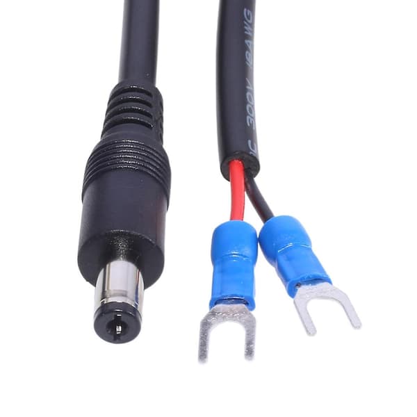 Universal DC5.5x2.1mm til 2-pinners strømkabel DC5521 til 2-pinners DC10A ladekabel Blue