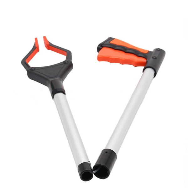 Grapple cane with rotating jaws - walking aid