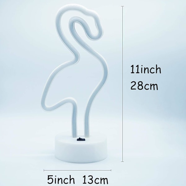 LED Neon Lys Neon Skilte Neon Natlampe Seje Ting Børnelamper til Soveværelse Pink Neon Lys Neon Lys til Soveværelse Børnebelysning til Hjemmet Pink Flamingo