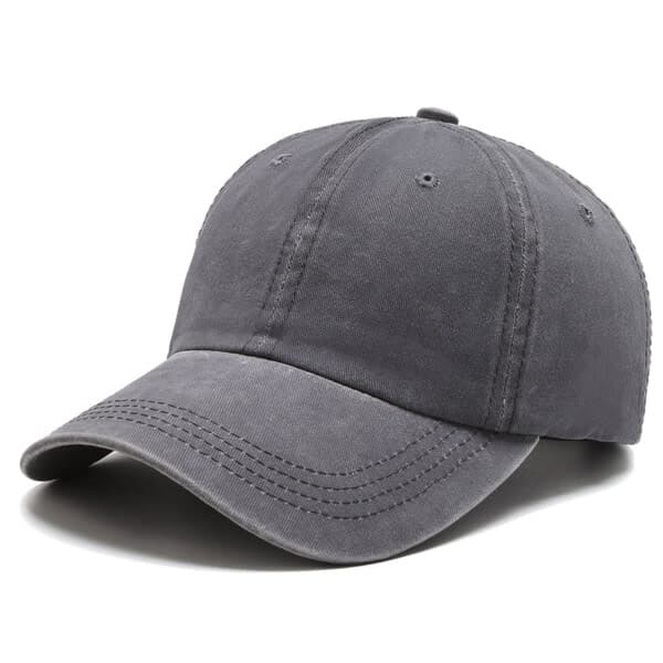Caps Vintage Slitte Jeans Vasket Strapback Grå grå one size
