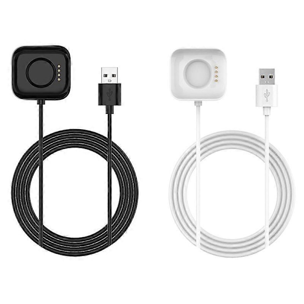 Ladekabel Sikker Hurtiglading 1m Smartklokke Lader Dock Adapter for OPPO Watch 41mm 46mm JIKAIX White 46mm