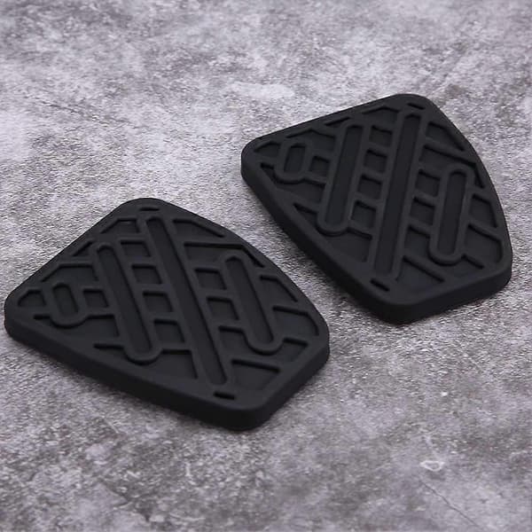 Bromspedal Koblingspedal Pad, Auto Bromspedal Koblingspedal Pad Gummibeskyttelse (2 stk., sort)[D]