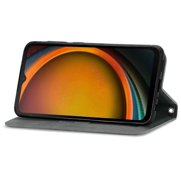 Retro Magnetiskt Läder Skal med Hudkänsla Gray For Samsung Galaxy XCover 7