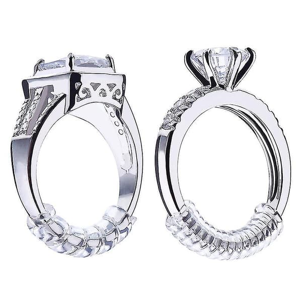 Ringstørrelsesreduserer Transparent Silikon Spiraljusterer Forminsker Snuggies 6 stk 3mm