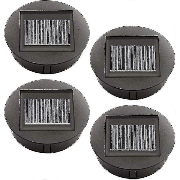 4 Delar Ersättningssolcellslampor Med LED-lampor, Ersättningsdelar för Solcellslampor, LED Solpanel Lyktlock För Utomhusbruk