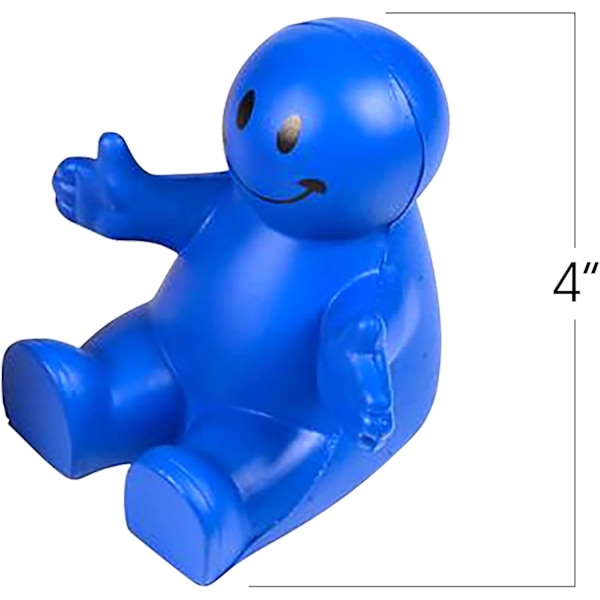 4 Tum Squeeze-bar Smile Mobilhållare, 3-pack, 2-i-1 Smartphone-ställ, Stressreducerande Fidget Leksak för Barn