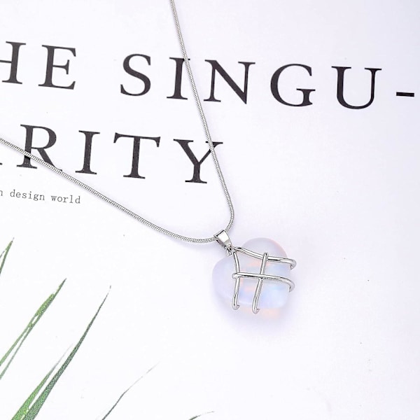 Htooo Bestevenn Halskjede For Kvinner Jenter Diamant Slott Rosenkvarts Hjerte Opal Halskjede For Kvinner Jenter, Vennskap N