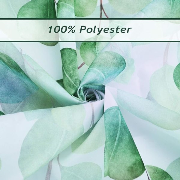 Duschblad Grön Växt 180 x 180 cm Baddraperi Polyester