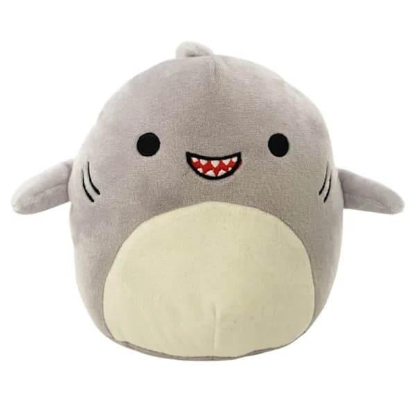 Squishmallow plysdyr 20CM haj grå-AD4-,TH