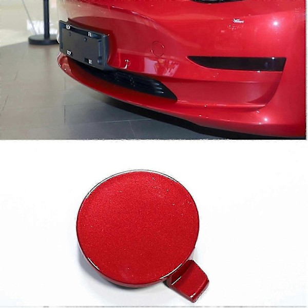 Front Tow Hook Cover til Tesla Model 3, Sort Erstatningskofangerdæksel (1460701-00-b) blue