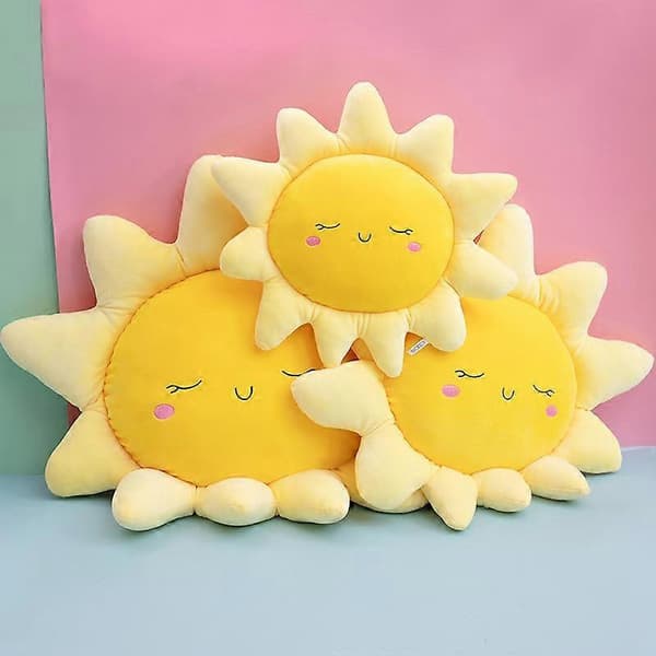 Sol Sky Pyntepute Plysj Sofapute Bil Nakkepute Sun Medium