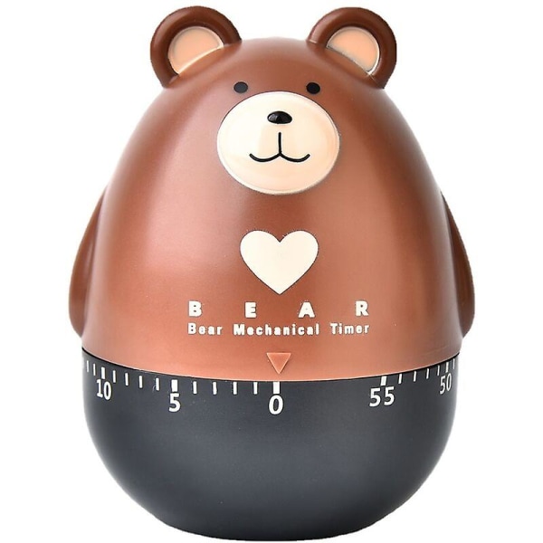 1 Piece Rotating Mechanical Alarm for Cooking, Cartoon Timer, Animated Mechanical Timer Clock for Tool, Timer for Cooking, Learning, Sports, Cooking