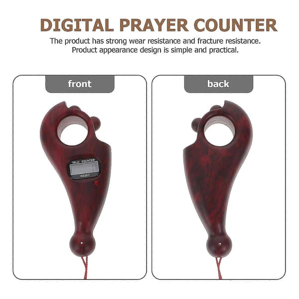 Buddha Perler Teller Digital Finger Teller Mini Meditasjon Finger Teller