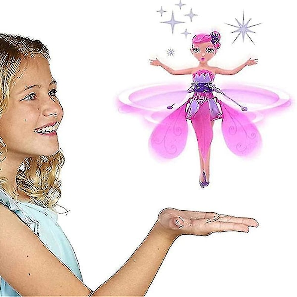Flygande Fe Leksak, Magisk Vinge Infraröd Induktionskontroll - Pink