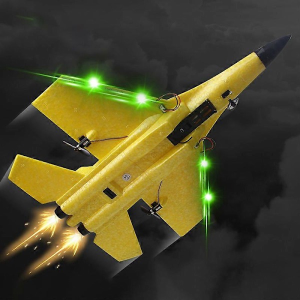 RC Vaahtomuovilennokki SU-35 Lentokone 2.4G Radio-ohjattava Liidokki Kauko-ohjattava Hävittäjälentokone Liidokki Vaahtomuovi Poikien Lelut Rx620 Yellow