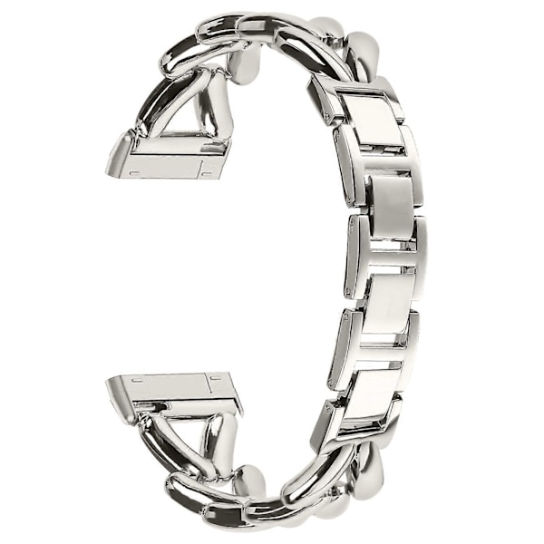 Klockarmband i zinklegering för Fitbit Versa 4/ Sense 2 Vridet metallarmband Ersättning Starlight