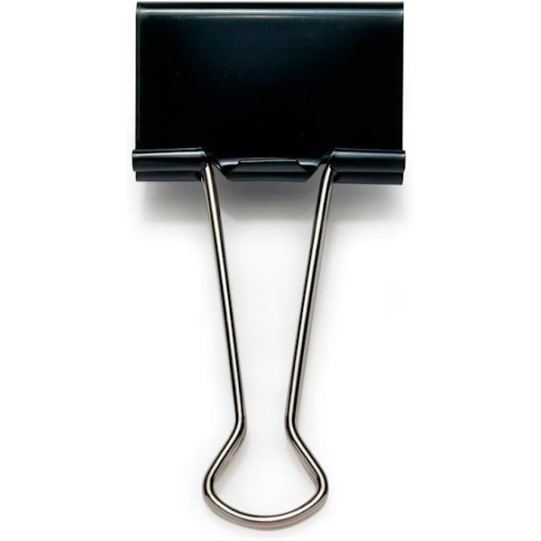 Foldback Clips, Sort, Pakke med 10 50mm