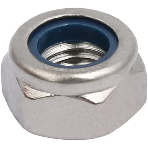 10 stk. Låsemutter Venstregjenge M8x1.25mm Metrisk Gjenge 304