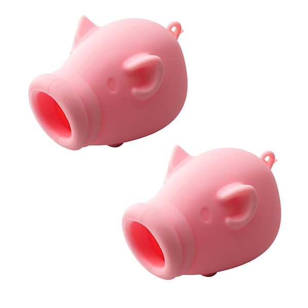 2 st Silikon Äggvite Separator Guldelare, Köksredskap - Pink