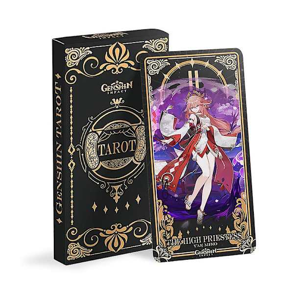 22 stk. Yae Miko Raiden Shogun HD Komplett Tarotkortsett