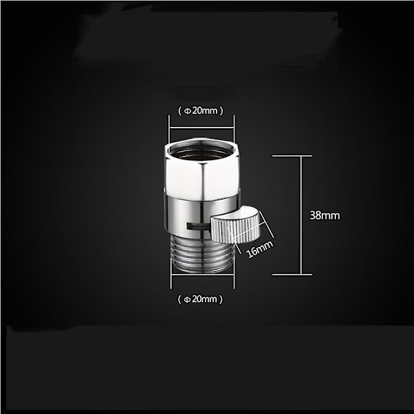 G1/2\" Kulmahana Kromattu Messinkinen Suihkupään Sulkuventtiili (Av016)