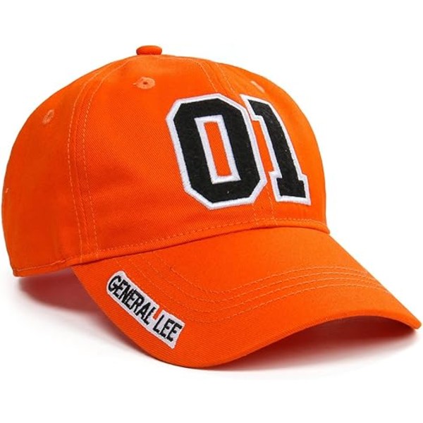 Oransje Baseball Caps, General Lee 01, Good OL, med Broderi