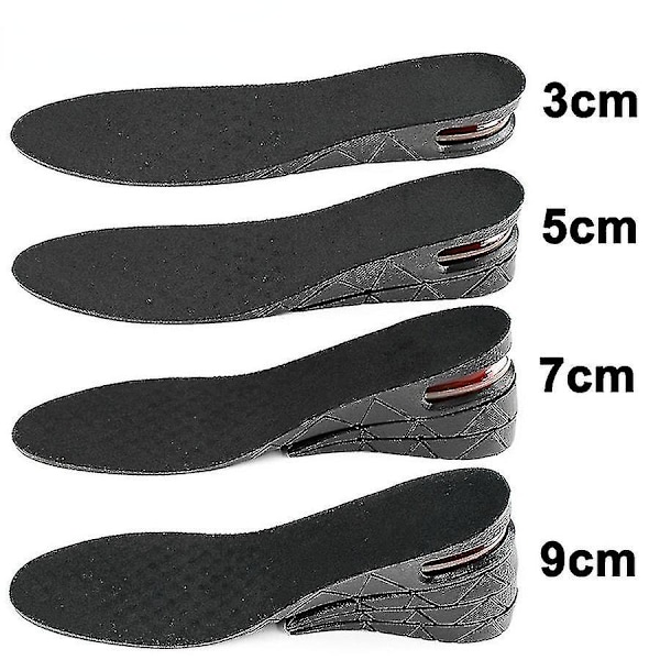Näkymätön pohjallinen korkeuden lisäämiseen, 3 cm:stä 9 cm:iin, korottava tyyny, säädettävä 9cm