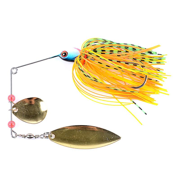 Fiskesluk Fiskesøker 4 stk Hard Fiskespinner Sluk Spinnerbait Gjedde Bass Crankbaits Kunstig Agntakkelkrok