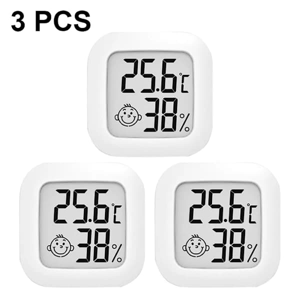 3-pack inomhustermometer hygrometer mätare Di