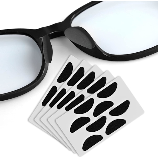 20 par brille-nese pads, myke selvklebende nese pads i skum, sklisikre svamp-nese pads for solbriller og briller 20 Pairs