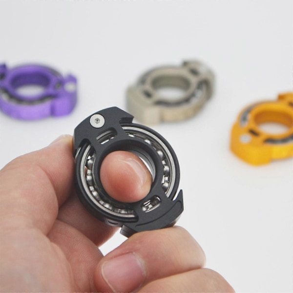 Ny Hot Hand Legetøj Multifunktionelle Finger Legetøj Sjov UFO Fingerspids Top Fidget Aluminium Anti-Stress Voksne Gave Atomreaktor violet