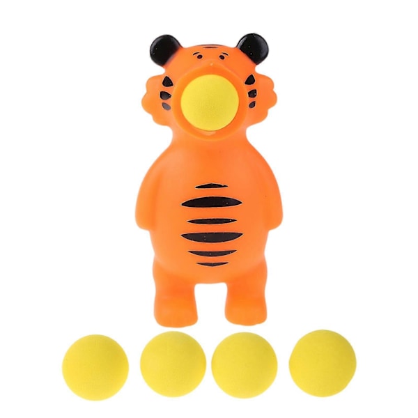 Anti Stress Söt Squishy Leksak Skjutspel Leksak Med Skumbollar Popper Leksak Green crocodile