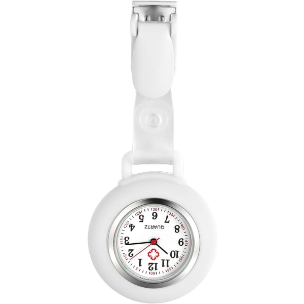 hvit Nurse Watch Silikon lommeur Universal for Work