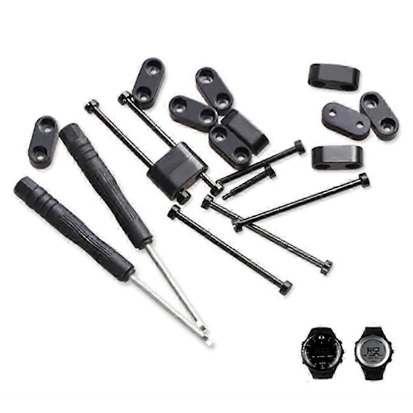 For Suunto Core 24mm Klokkereim Adapter Kit Rustfritt Stål Festekoblinger Tilbehør
