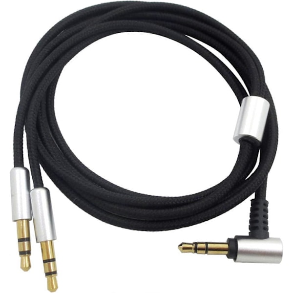 3,5 mm hannadapter til 3,5 mm erstatningskabel for Denon AH-D600 / AH-D7200 / AH-D7100 / AH-D9200 / AH-D5200 hodetelefoner