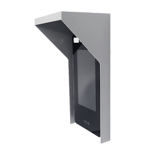 Vedenpitävä suojus ovikellolle, ovikellon sadesuoja kulunvalvontanäppäimistölle S Musta Gray Metal Rain Cover