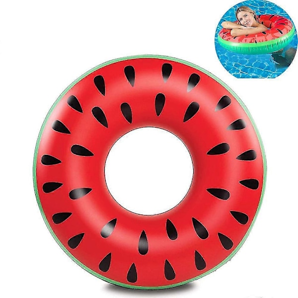 Svømmering for voksne Svømmering Vannmelon Melon Rød Svømmering Svømmering Vannring Luftmadrass Vannleker S